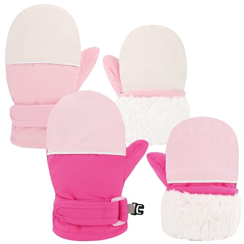 Sea Zaela Baby Toddler Winter Snow Gloves Waterproof Mittens Fleece Lined Infant Baby Boys Girls Winter Warm Gloves 6-24 Month