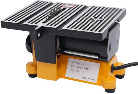 TaNeHaKi Scies D'éTabli éLectriques,Scie De Table Multifonction,Scie Circulaire,Outil De Coupe Avec 3 Lames (10cm), 4500 Tr/Min,1.6cm Profondeur De Coupe