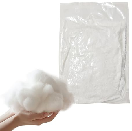 Jtnohx Ouate De Remplissage, 50g Remplissage De Coussins, D'Ouate De Rembourrage pour Pouf, Garniture pour Le Bricolage Et Les Paquets De Sacs De Haricots Coussin