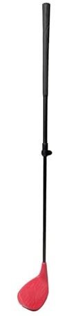 QSTDGVPW Wedge de Golf Infantil, Palo de Golf Chipper, Juguete de Regalo, Empuñadura Ergonómica Ajustable para Parques, Principiantes, Césped, Rojo