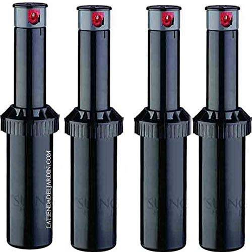 Suinga Set di 4 Irrigatore KRain Superpro 3/4, portata da 7,9 a 14,9 m, confezione da 4 turbine di irrigazione regolabili
