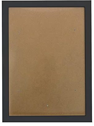 Pracht Creatives Hobby 6036-30291 Cornice nera, grande circa 25 x 35 cm, cornice semplice con plexiglas e ganci per il montaggio a parete