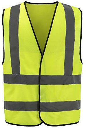 AYKRM Chaleco de seguridad Reflectante Alta visibilidad Ropa de trabajo chaleco Seguridad Chaleco de Trabajo