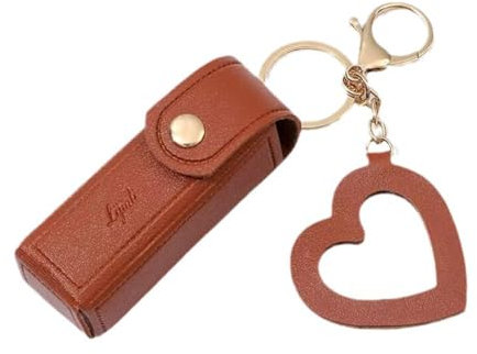 Porte-clés pour rouge à lèvres, baume à lèvres pour femme, étui de rangement portable de voyage pour brillant à lèvres, étui de protection pour rouge à lèvres pour femme