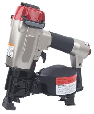 Rollo De Clavadora Neumática For Techos, Pistola De Clavos, Fijación De Tejas De Asfalto Y Fibra De Vidrio, Profundidad Ajustable