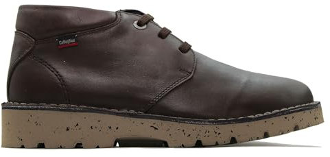Callaghan - Botín de piel con cordones, suela de goma,cuña,color liso,clásica,sencilla, para: Hombre color: MARRON talla:40