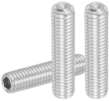 PATIKIL 10 Pezzi Viti Senza Testa Esagonale, M8x35mm Bullone Viti di Arresto Acciaio Inossidabile 304 Viti Esagono Incassato per Riparazione di Maniglie Porte Apparecchi di Illuminazione