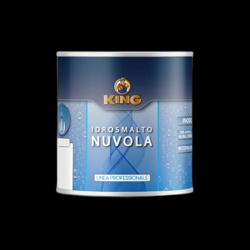 COLORIFICIO PARTENOPEO King NUVOLA, Smalto Acrilico all'acqua specifico per Termosifoni, finitura Brillante o Opaca e protezione dei Radiatori ad acqua (K125 TERMO OPACO, 0,75 Litri)