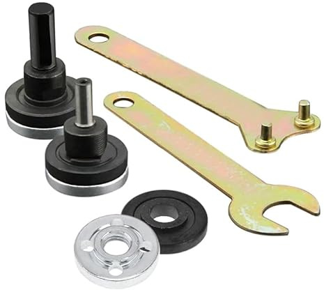 5 in 1 Electric Drill Conversion Angle Grinder Adapter Connecting Rod Kit,with Wrench Variable Shaft Coupler Converter Tool,Adapter Set for Most Angle Grinder (2 Set)
