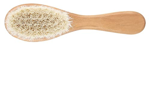 Bamjour Cap Borste, Mjuk Babyborste Babyborsthuvudmassage Grooming Kam med Trähandtag Babyborste och Kamset för Spädbarn, SmåBarn, Barn, Nyfödda