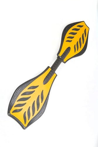 Wave Board skateboard in acciaio e ABS onda giallo - Wave board skateboard acciaio – 87cm – Giallo - accessori skateboard - accessori monopattino - accessorio sport - Skate acciaio e ABS