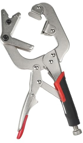 Tidevib Pinze di bloccaggio, morsetto di saldatura regolabile da 25,4 cm per tubi da 1 a 7,6 cm, struttura in acciaio al cromo vanadio con manico antiscivolo