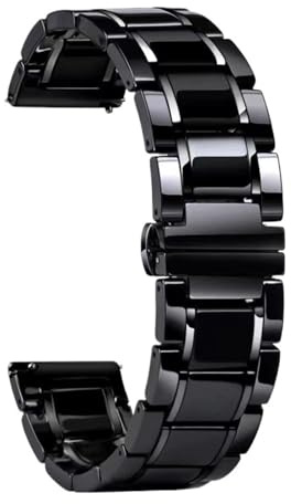 Keramiskt klockarmband 14 mm 18 mm 20 mm 22 mm metallband med snabbkoppling Universal Justerbar