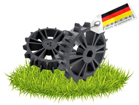 2er Set Ersatz Antriebsräder Rad kompatibel mit Bosch Indego 300 350 400 500 700 Mähroboter Spikes Gelände Offroad Räder Ersatzrad