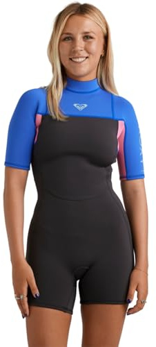 Roxy Prologue+ 2026 - Traje de Neopreno Corto con Cremallera Trasera de 2 mm para Mujer, Cobalto