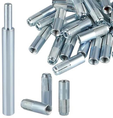Von 80 Betonspreizbefestigungen 50 Stück 1 4 20 und 30 Stück 3 8 16 mit manuellem Installationswerkzeug für die sichere von Betonbefestigungsankern
