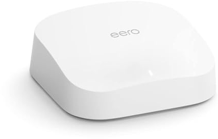 Amazon eero Pro 6 Tri-Band-Mesh-WiFi-6-System | mit integriertem Smart Home-Hub von Zigbee | Einzelpack | Lieferung in brauner Verpackung