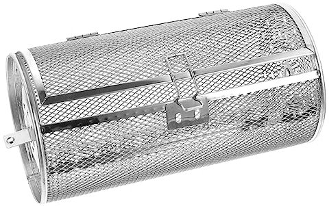 HAKIDZEL Gril en Acier Inoxydable Grilles De Four Panier De Rôtissoire en Acier Inoxydable Panier à Griller en Acier Inoxydable Poisson Rôti Four à Air Faire Tourner Poêle à Frire Châtaigne