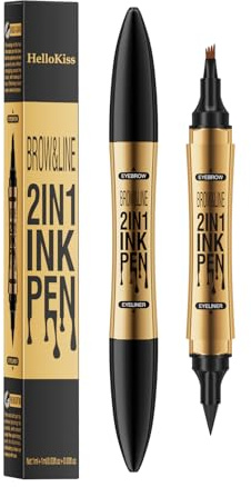 Lápiz Microblading con 4 Finas Puntas Microfork, Resistente al Agua y de Larga Duración, Herramienta para Dar Forma a las Cejas a Prueba de Manchas