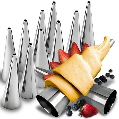 Retoo Lot de 10 presse-tubes en acier inoxydable - Pour tubes avec crème et corne - Convient pour la cuisine - Longueur : 8,5 cm - Argenté