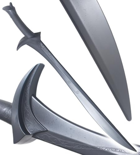 Le Hobbit Epee Orcrist en Plastique Noir Thorin Epee Polypropylene Epee Sabre Entrainement