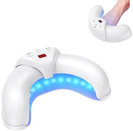 Dispositivo di trattamento laser micosi delle unghie con schermo LCD, 905nm Lninfrarossi e 470nm luce blu, 7 min per riparazione efficace delle unghie, per unghie delle mani e dei piedi