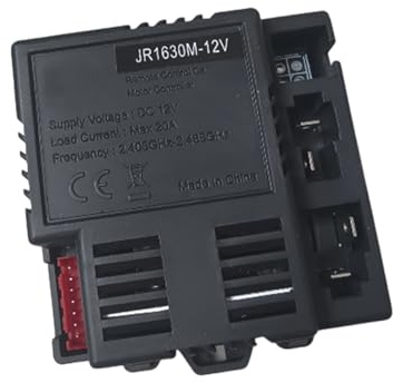 HOHOVYVY JR1630M-12V Scatola di controllo per bambini Pezzo di ricambio per veicoli elettrici in ABS con montaggio facile Compatibile con alcune auto giocattolo da viaggio Nero