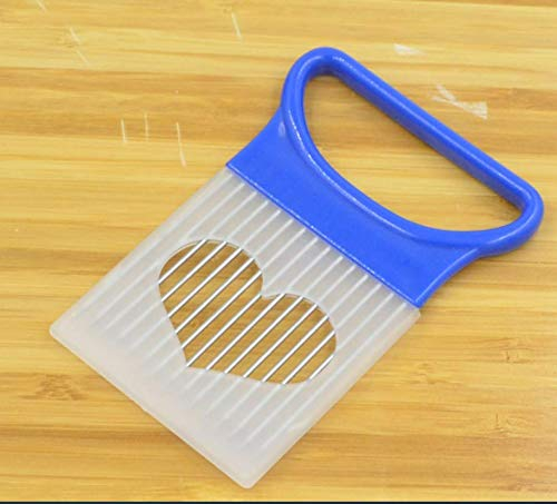 MiXXAR Fruit Fork Onion Holder Slicer Vegetable Potato Cutter Stainless Steel Fork Slicing Helper Kitchen Tool Aid Gadget Cutting Chopper,Suitable for Fixed Cutting of Meat, Fruits and Vegetables