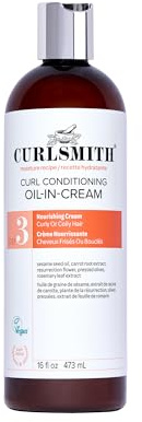Curlsmith Curl Conditioning Oil-in-Cream - Leave-In für dickes lockiges Haar, Tiefenpflegender Conditioner, Für alle Lockentypen, Vegan und tierversuchsfrei (16 oz)