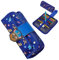 PAW PATROL 2-in-1 Mäppchen Jungen, Schulmäppchen Jungen mit 8 Buntstiften, HB-Bleistift, Kugelschreiber, Lineal, Radiergummi, & Abnehmbarem Beutel, Schule Merch, Marineblau