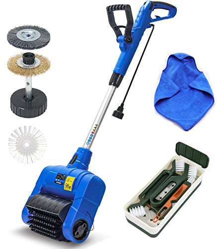 SICENXTOOLS Grout Cleaner for Tile Floors Electric Grout Cleaner Machine Tile cleaner with A Power Roller Brush Work for Whole House and Big Garden Grout Tile floor Paver Patio Flagstone Carpet
