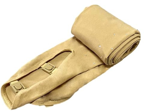 Oshhni Medias para Botas de Patinaje sobre Hielo, Pantimedias para Patinaje artístico, Pantalones, Medias térmicas, Mallas con Hebilla, Mallas para Patinar, Talla 6 a 10