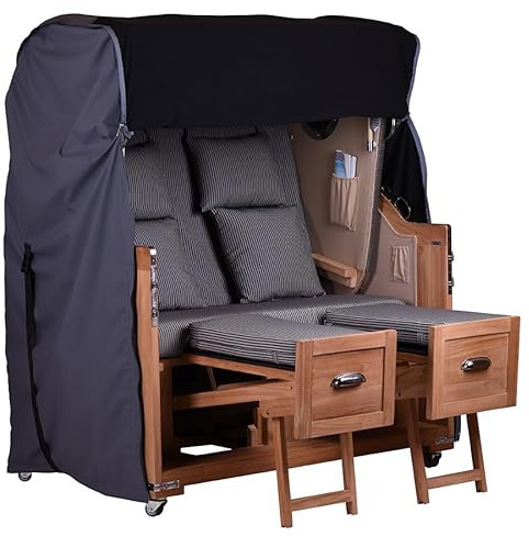 Funda protectora para sillón de playa con protección adicional contra tormentas