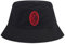 AC Milan Cappello con Visiera, Cappellino Estivo a Secchiello con Logo Ufficiale, Cappellino Uomo o Donna, Unisex, Regolabile, Nero (Cappello a Secchiello)