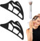 Lidschatten Schablone 2 Stück Eyeliner Schablone, Eyetour Eyeshadow Tool Eyeshadow Stencils for Eyes Geeignet für Anfänger Um Schnell und Präzise Beim Schminken zu Helfe Kommt mit 1 Pinsel