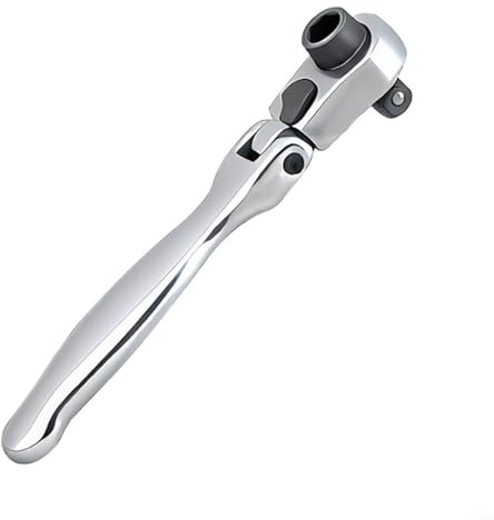 Puupaa 2-in-1-Ratschenschlüssel mit 180° Schwenkkopf und 72-Zahn-Design, 1/4-Zoll-Antrieb & Sechskant-Bithalter, für enge Räume, kompatibel mit 1/4-Zoll-Stecknüssen und Bits