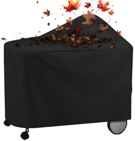 Cubierta para Parrilla de Barbacoa, Cubierta Impermeable para Parrilla de Barbacoa para Uso en Patio al Aire Libre, jardín, Material Resistente a los Rayos UV con Correas Ajustables a Prueba de