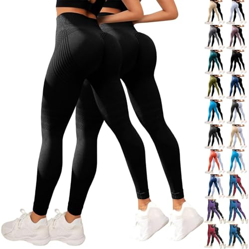 2 Pack Leggings 3D Anticelulíticos Mujer,Leggings Anticelulitis 3D Compresión Lipedema,Leggins Anti Celulitis Deportivos Push Up, Mallas Anticelulitis Mujer Reductores Lipedema