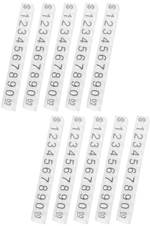 MAJORMENCH 10 St Justerbara Mini Prisskyltar Kubblock för Smyckesdiskar Transparenta Displayblock för Detaljhandel Små Skyltar för Butiksvisning X