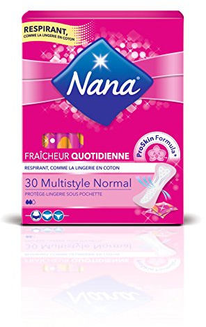 Nana Dailies Style Protège-Lingerie Multistyle - Protège-Slip Fin et Ultra-Absorbant pour Tous Types de Lingerie - 30 en Pochette Individuelle