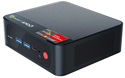 Beelink SER5 Mini PC, Mini Ordenador con AMD Ryzen 5 5500U (6C/12T hasta 4.0Ghz), 16G SO-DIMM DDR4+500GB NVMe M.2 2280 SSD, 2500Mbps, WiFi 6, BT 5.4, DP, HDMI, Type-C