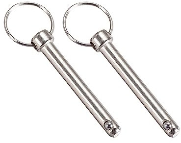 METALLIXITY Pasadores Liberación Rápida (8mmx60mm) 2uds, Acero al Carbono Pull Pin para Construcción Naval, Armamento Naval, Barco superior