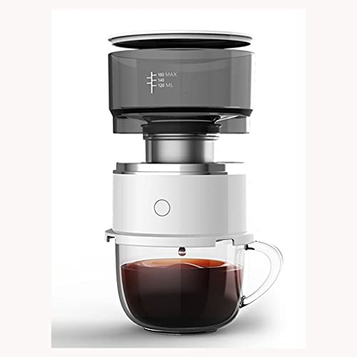 CUNTO Machine à café Machine à café portative de 160 ml pour Mini cafetière électrique automatique personnelle/moulin à café appareils ménagers