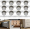 12 Pcs Side Mount Casters 1.25inch Small Caster Wheels Non Swivel Rigid Furniture Wheels Mini Little Fixed Caster Wheels for Rubbish Bins, Drawers, Trays, Under Bed Storage Bins, DIY Project