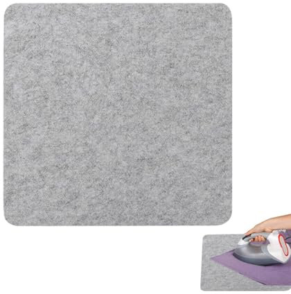 Vitsrisea Tappetino da stiro – Cuscino in lana spessa, base compatta | Panno pressato per lana, lamiera resistente al calore, protezione per accessori da cucito, trapunte, routine di abbigliamento