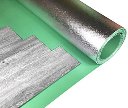 Grandismo® Vinyl Click LVT Flooring Underlay/Underlayment - Damp Proof Membrane Installed