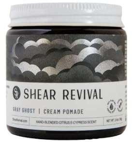 Shear Revival Gray Ghost Cream Pomade - Strong Hold, Natural Finish, Vegan