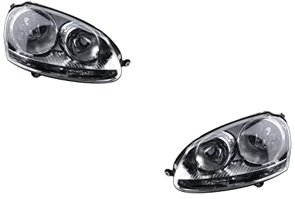 Johns Fari alogeni anteriori adatti per VW Golf 5 V dal 03- set H7 H7 LR cromo