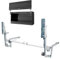 Howhy Schranktür-Scharnier-Set, vertikal, schwenkbar, pneumatischer Arm, Küchenmechanismus, Scharniere mit langsamem Schließen, langlebig, geräuschlos (geeignet für Schrankbreite: 60 cm - 90 cm)
