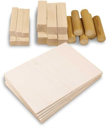 Die Werkkiste, Material passend für Playmake und Unimat, Holz zum Arbeiten, für Werkprojekte. Grundausrüstung